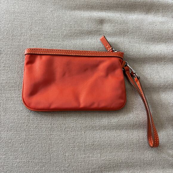 Tumi Wristlet Orange 7x4 Travel Small Compact - Picture 4 of 5